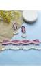 Purple Handmade Beaded Haldi Mehndi Choker Necklace Set for