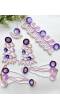 Handmade Floral Jewellery Sets in Peach-Lavender Flowers for
