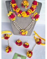 Buy Online Crunchy Fashion Earring Jewelry Pink Rhinestone Flower Tassel Earrings for Women Drops & Danglers CFE2087