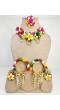 Multicolored Floral Haldi-Mehndi Jewellery Set for Brides