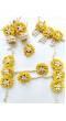 Yellow-White Floral Haldi Jewellery Set for Women - Haldi-Meh...