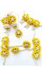 Yellow-White Floral Haldi Jewellery Set for Women - Haldi-Meh...