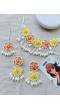 Blossom 2.0: Orange-Yellow Floral Haldi Mehndi Jewellery Set for Brides,Baby Shower