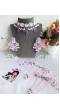 Kanika Haldi Jewellery Set- Lavender-Pink Necklac Full Necklace Set with Ear Chains