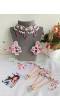 Blossoming Beads Floral Jewelry Set for Auspicious Occasions