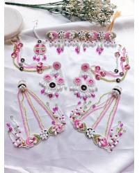 Buy Online Royal Bling Earring Jewelry Blush Peach Circles Handmade Beaded Earrings for Women and Handmade Beaded Jewellery CFE2172