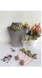 Pink-Baby PInk Handmade Floral Haldi Jewellery Set