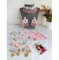 Floral Multicolor-Mehndi Jewelry Set for Brides and Fashion