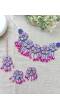 Lavender Blossom Beaded HALDI MEHNDI Floral Jewellery Set for Women