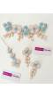 Sky-Blue & Pink Handmade Carnival Jewelry for haldi, Mehndi