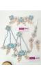Sky-Blue & Pink Handmade Carnival Jewelry for haldi, Mehndi