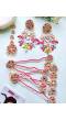 Handmade Beaded Floral haldi-Mehndi Jewellery Set for Brides, Bridemaids