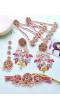 Handmade Beaded Floral haldi-Mehndi Jewellery Set for Brides, Bridemaids