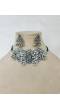 Boho Chic Oxidised Silver Ghoongroo Choker Jewelry Set for Women & Girls