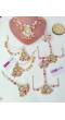 Pink-Baby Pink Handmade Floral Jewelry Set Haldi-Mehndi
