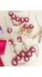 Hot Pink Pearl & Cowrie Shell Handmade Haldi Jewellery
