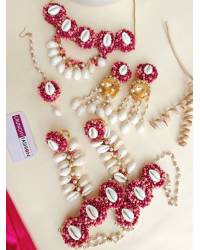 Buy Online Crunchy Fashion Earring Jewelry Bow Blossom Golden Handmade Beaded Earrings for Women Drops & Danglers CFE2471
