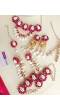Hot Pink Pearl & Cowrie Shell Handmade Haldi Jewellery