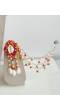 Pink-Orange Pearls Sea Shell Jewellery with Kalira for Haldi