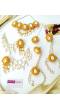 Yellow Pearl & Sea Shell Jewellery Set for Haldi-Mehndi