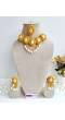 Yellow Pearl & Sea Shell Jewellery Set for Haldi-Mehndi