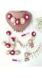 Pink-White Pearls Sea-Shell Jewellery Set for Haldi Mehndi