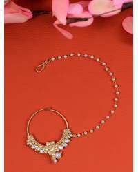 Buy Online Royal Bling Earring Jewelry Gold- Plated Grey Meenakari Hoop Jhumka  Earrings   Jewellery RAE1369