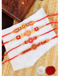 Buy Online Crunchy Fashion Earring Jewelry Crunchy Fashion Amroha Craft Wodden Swag Bro Rakhi Set Pack of 2 CFRKH0093 Rakhi CFRKH0093