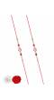 Crunchy Fashion Amroha Cafts Designer Red & White Moti  Rakhi Set  With Roli Chawal Tilak - Pack of 2 CFRKH0077