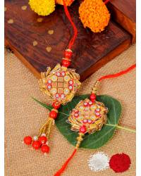 Buy Online Crunchy Fashion Earring Jewelry Crunchy Fashion Wodden Brother Combo Rakhi Set & Chocolate GCFRKH0083 Rakhi GCFRKH0083