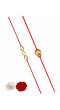 Crunchy Fashion Multicolor Kundan Rakhi Set Pack of 2 CFRKH0107