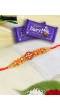 Crunchy Fashion Traditional Wodden Rakhi Set With Chocolates CFRKH0115