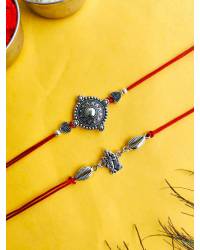 Buy Online Crunchy Fashion Earring Jewelry Veere Beaded Rakhi for Brother - Perfect Choice for Raksha Bandhan Rakhi CFRKH0222