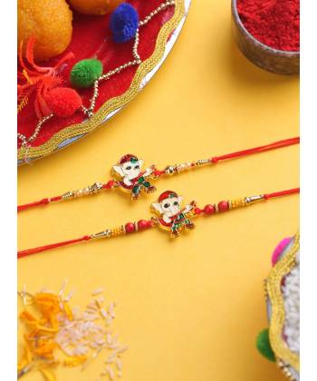 Lil Ganesha Multicolor Rakhi For Kids - Raksha Bandhan Special