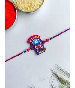 Pyara Bhai wooden Kid's Rakhi for Brother with Roli and Chawal