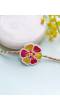 Pink-Yellow Blossom Beaded Rakhis for Sisters & Brothers