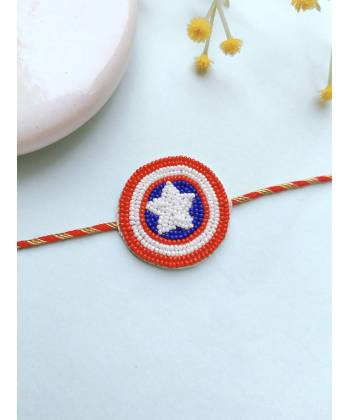 Captain America Handmade Kids Rakhi for Raksha Bandhan CFRKH0225