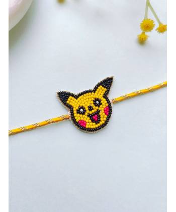 Pikachu Kids Rakhi - Colorful Beaded for Raksha Bandhan