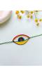 Handmade Evil Eye Rakhi for Brother, Bhabhi