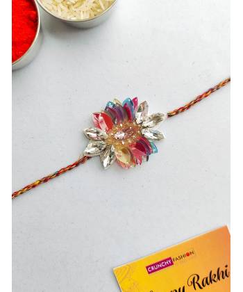 Handmade Multicolor BHAI Rakhi for Brother