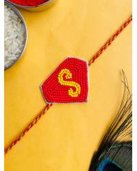 Buy Online Crunchy Fashion Earring Jewelry Bhai & Bhabhi Handmade Rakhi Set | Raksha Bandhan Rakhi CFRKH0259