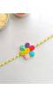 Multicolored Floral Handmade Rakhi for Sister, Bhabhi