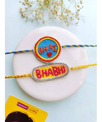 Bhai & Bhabhi Handmade Rakhi Set | Raksha Bandhan