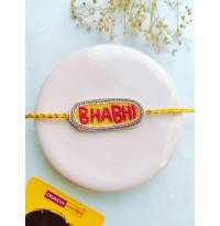 Pink Handmade Rakhi for Bhabhi