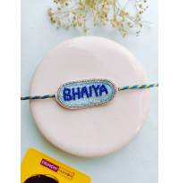 Handmade Blue Bhaiya Rakhi for Brother