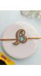 Personalized Initials 'A' Handmade Rakhi for Brother
