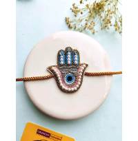 Handmade Hamza Hand Rakhi for Bhiya, Bhabhi