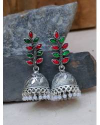 Buy Online Royal Bling Earring Jewelry Stylish Purple Meenakari Jhumks Earrings for Women Jewellery RAE2456