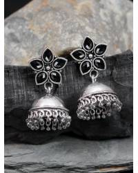Buy Online Crunchy Fashion Earring Jewelry Crunchy Fashion Gold-Plated Punjabi Dropping Hot Red  Beads Jhumki Earring RAE2169 Earrings RAE2169