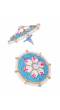 Crunchy Fashion Sky Blue Meenakari Stud Earring RAE13182
